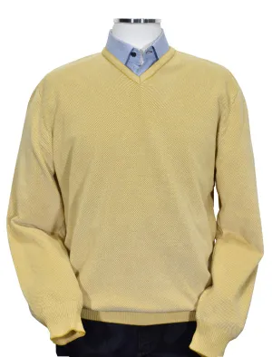 300 Maize Popcorn Stitch Sweater