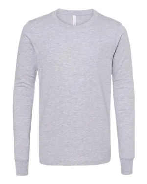 BELLA   CANVAS Youth Heather CVC Long Sleeve Tee 3501YCVC