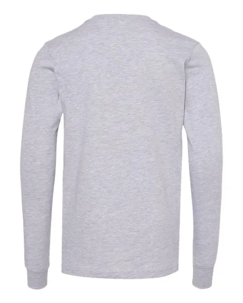 BELLA   CANVAS Youth Heather CVC Long Sleeve Tee 3501YCVC