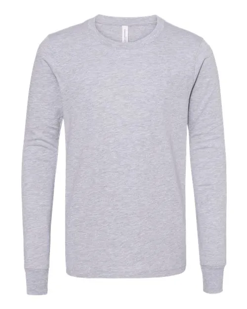 BELLA   CANVAS Youth Heather CVC Long Sleeve Tee 3501YCVC