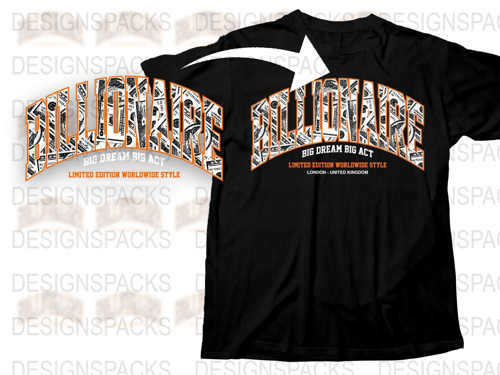 Billionaire Big Dream Big Act Limited Edition Png Digital Download