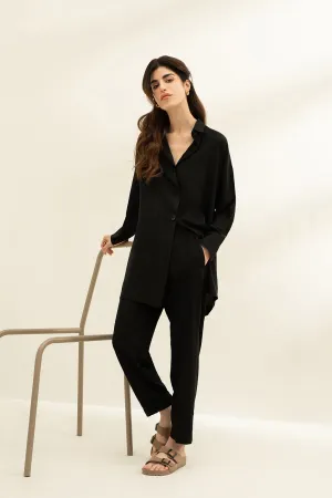 Black-Fold Button Down