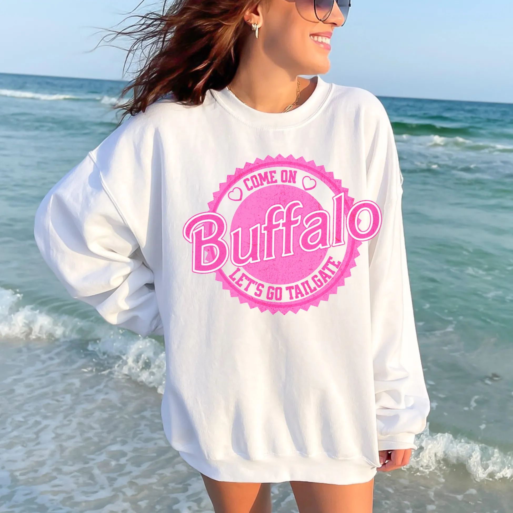 Buffalo Barbie Tailgate Crewneck Sweatshirt