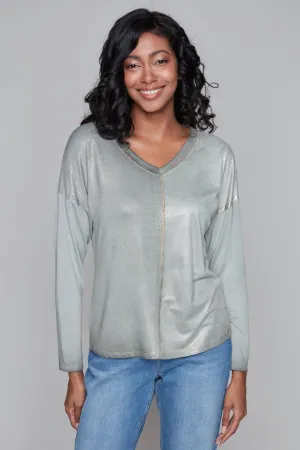 Carré Noir Golden Shirt - Green