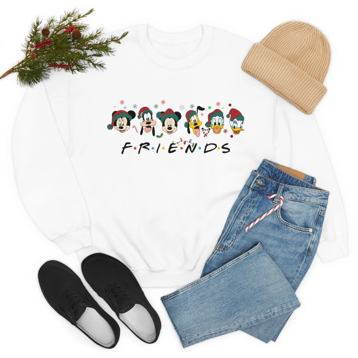 Christmas Friends Sweater Unisex Heavy Blend™ Crewneck Sweatshirt