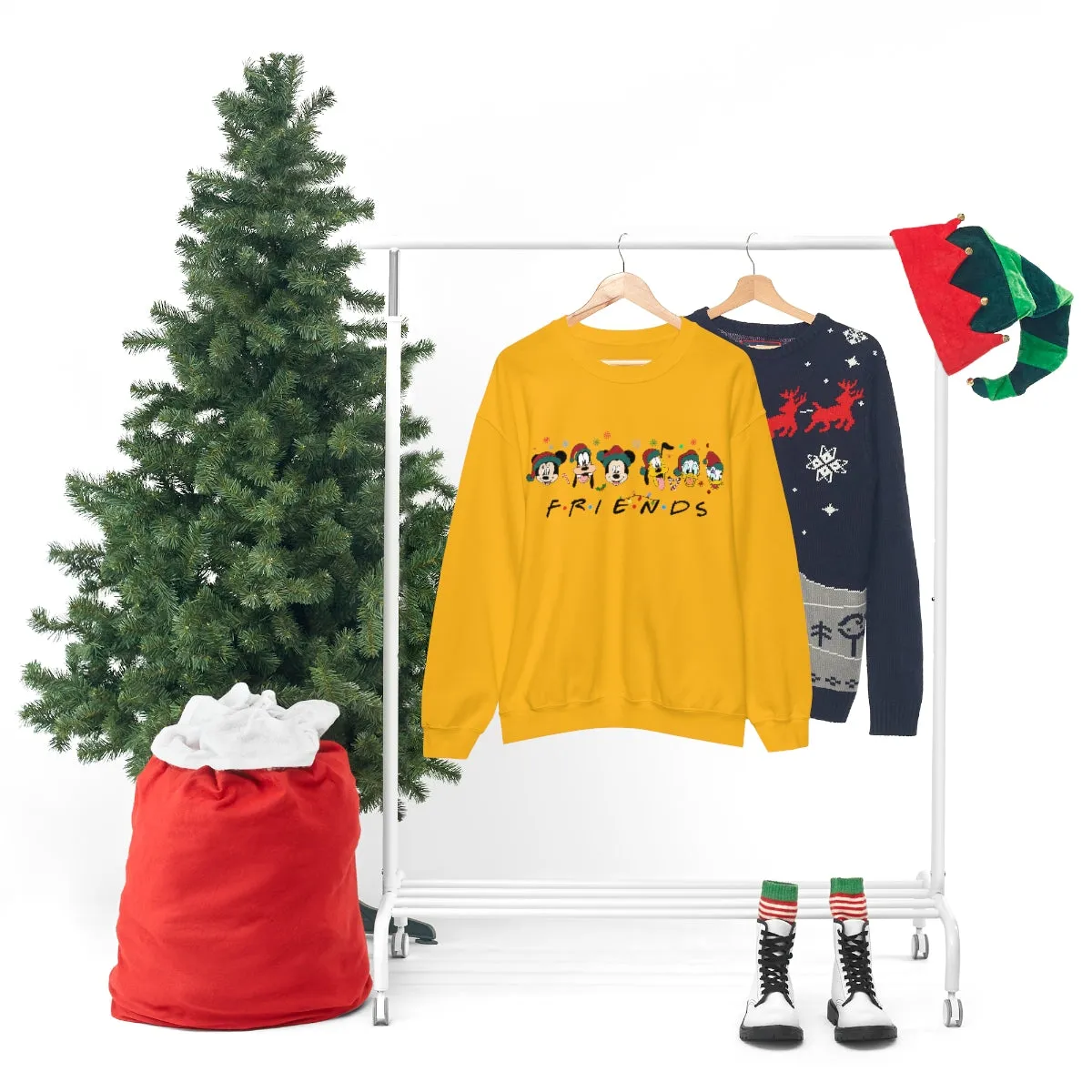 Christmas Friends Sweater Unisex Heavy Blend™ Crewneck Sweatshirt