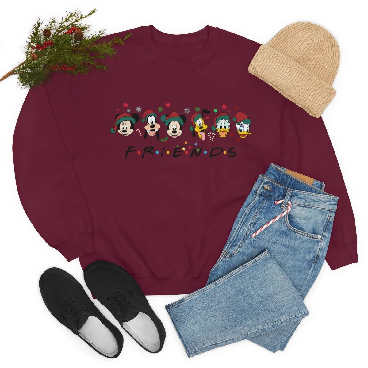 Christmas Friends Sweater Unisex Heavy Blend™ Crewneck Sweatshirt
