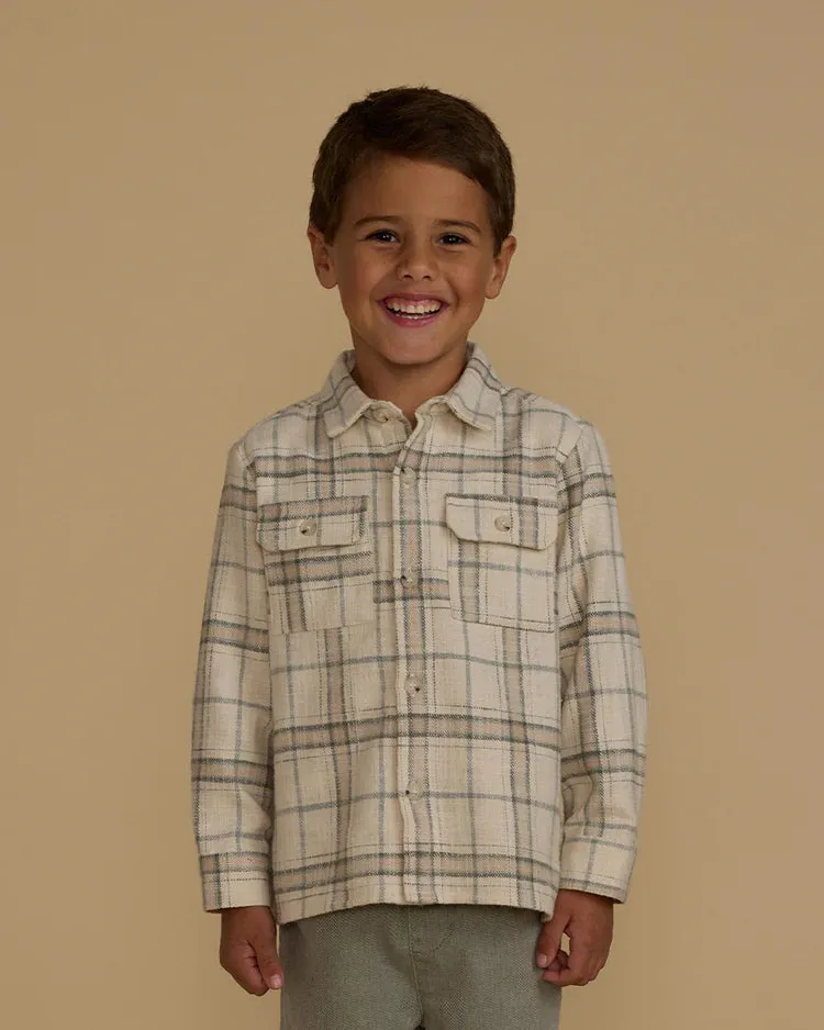 Collared Long Sleeve Shirt - Rustic Plaid *ONE LEFT - 6/12m*