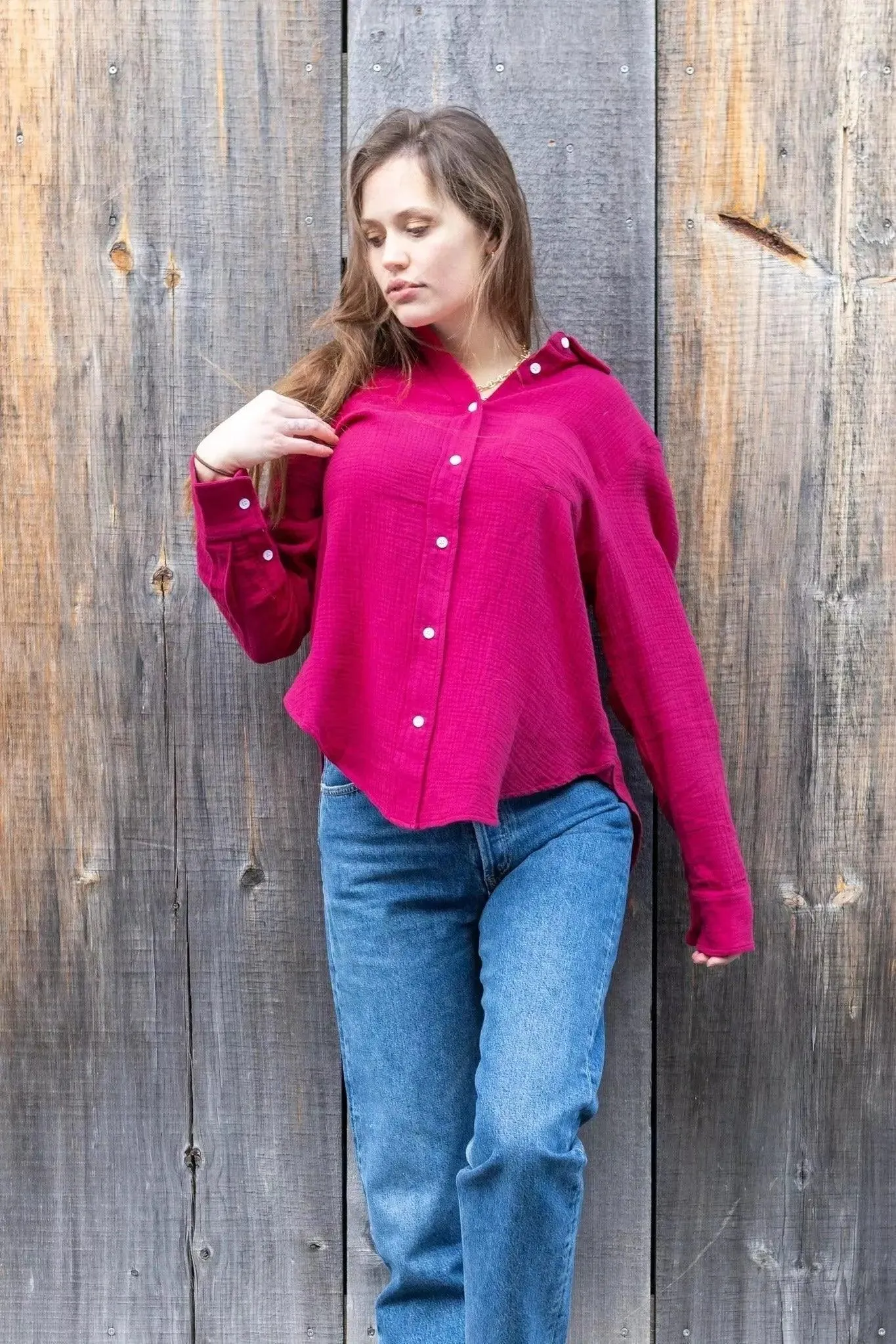 Cotton Button-Down Shirt