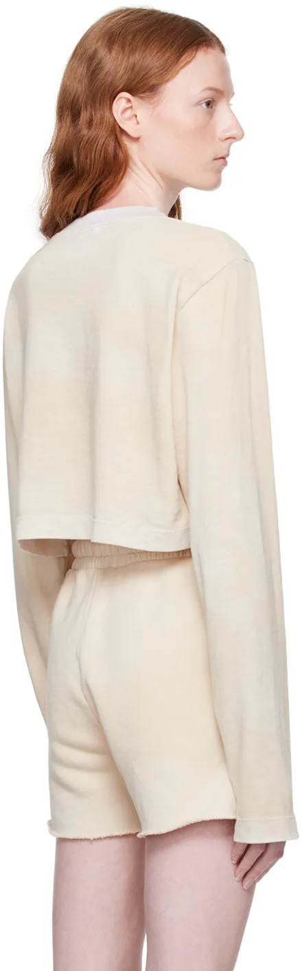 COTTON CITIZEN Tokyo Crop Long Sleeve Tee | Oatmeal