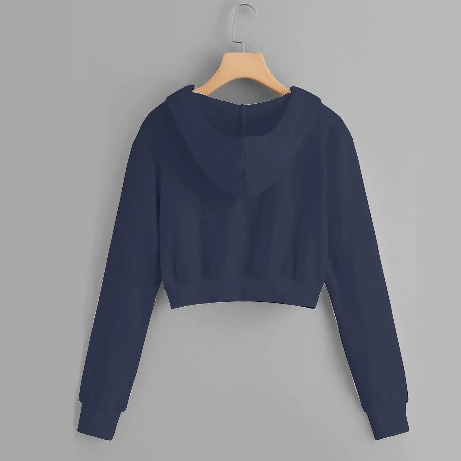 Cropped Hoodie Women Zip Up Hooded Sweatshirt 2023 Fashion Fall Crop Jackets Casual Cute Long Sleeve Crop Tops