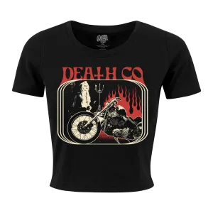 Death Co. - Realm of the Witch Women's Crop T-Shirt - Black