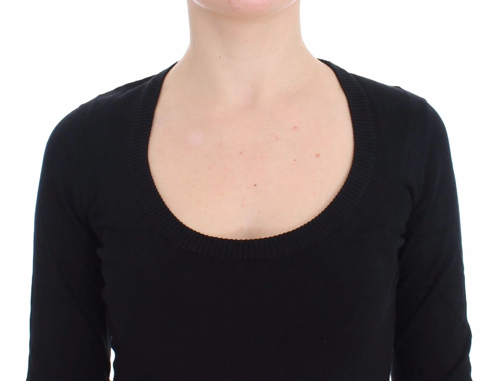 Dolce & Gabbana Black Cashmere Crewneck Sweater Pullover