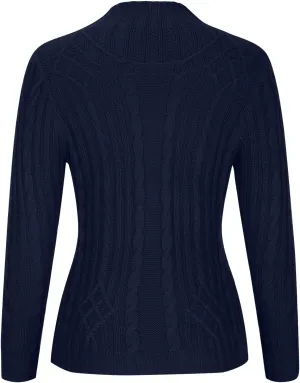 Firzero Womens Sweaters Dressy Casual Long Sleeve Turtleneck Sweater Slim Fitted Knitted Pullover Tops 2024 Fall Winter Clothes Blue