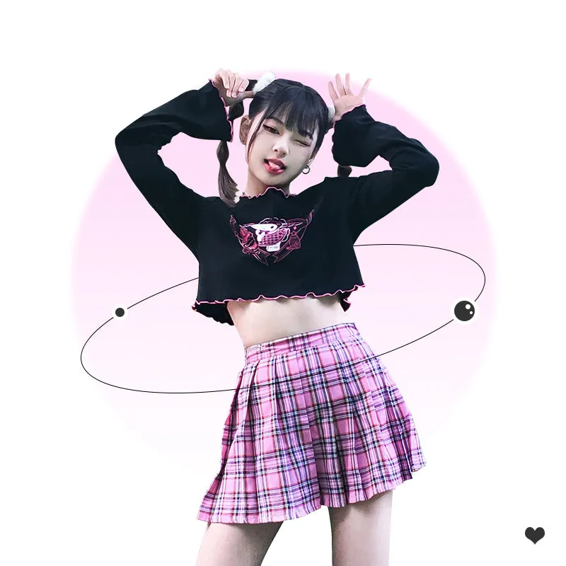 Kuromi Little Devil Crop Tops