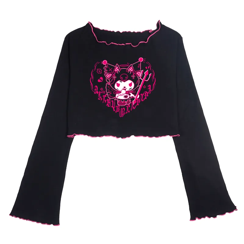 Kuromi Little Devil Crop Tops