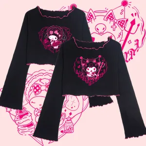 Kuromi Little Devil Crop Tops