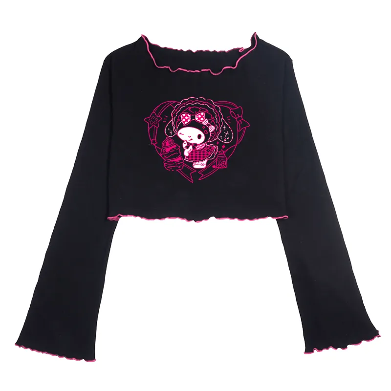 Kuromi Little Devil Crop Tops