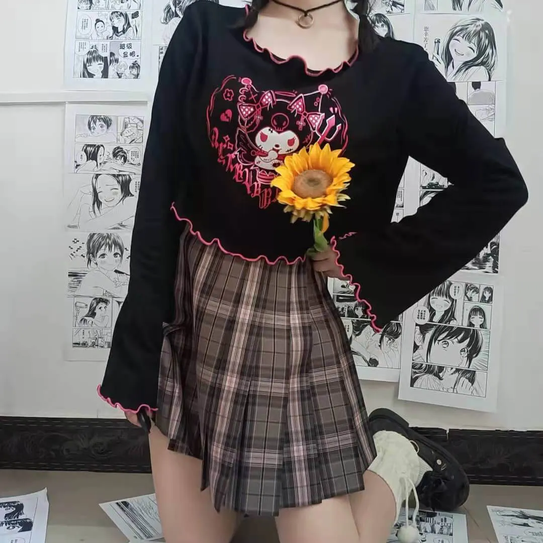 Kuromi Little Devil Crop Tops