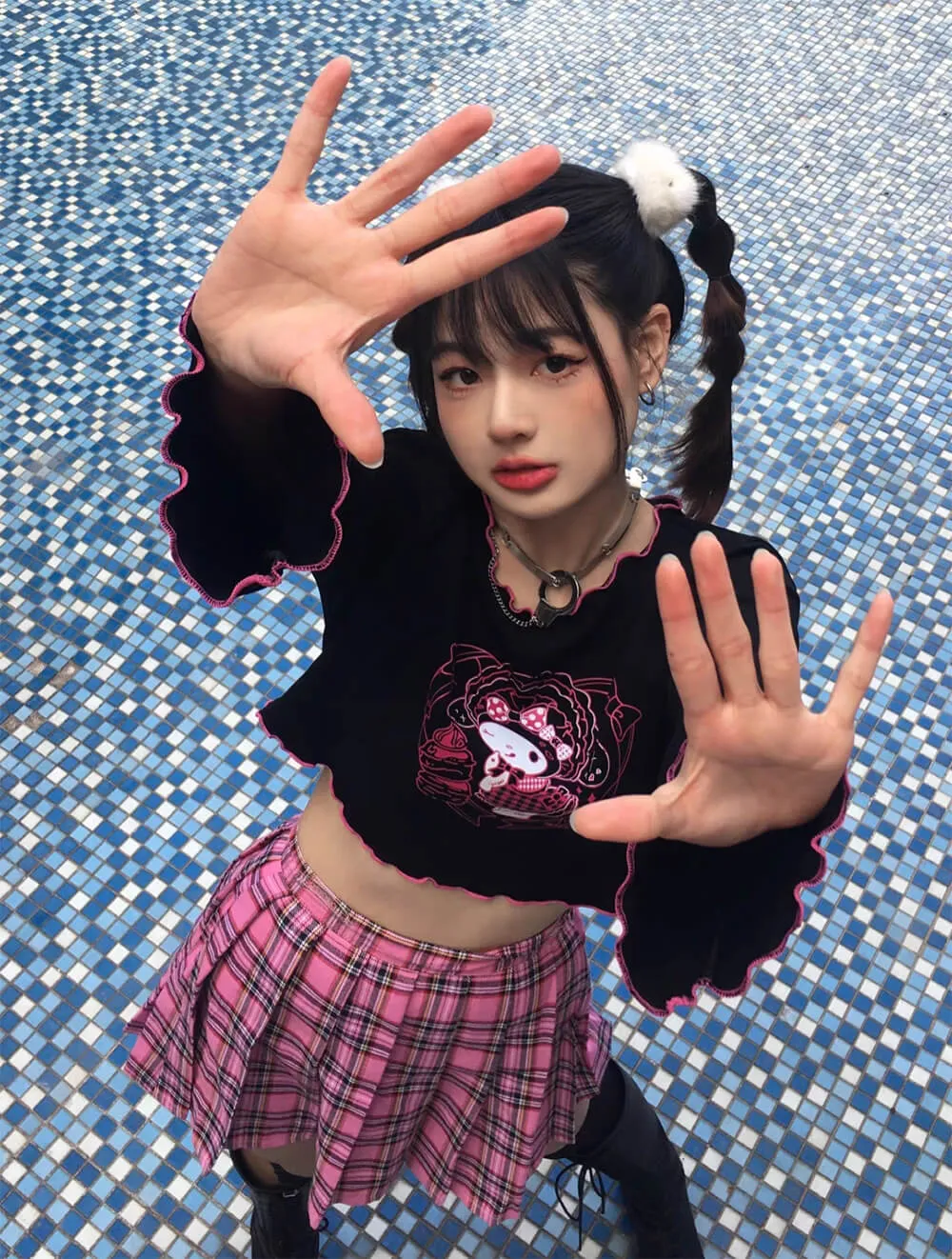 Kuromi Little Devil Crop Tops