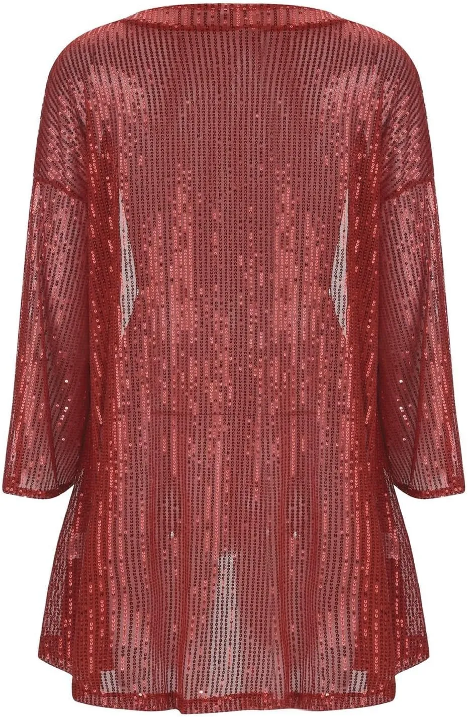 Lightweight Cardigans for Women 2024 Summer Loose Fit Long Sleeve Sequin Cardigan Solid Color Casual Blouses