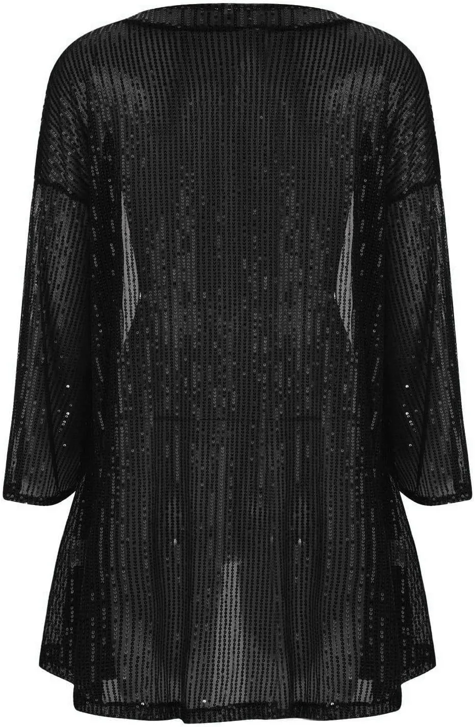 Lightweight Cardigans for Women 2024 Summer Loose Fit Long Sleeve Sequin Cardigan Solid Color Casual Blouses