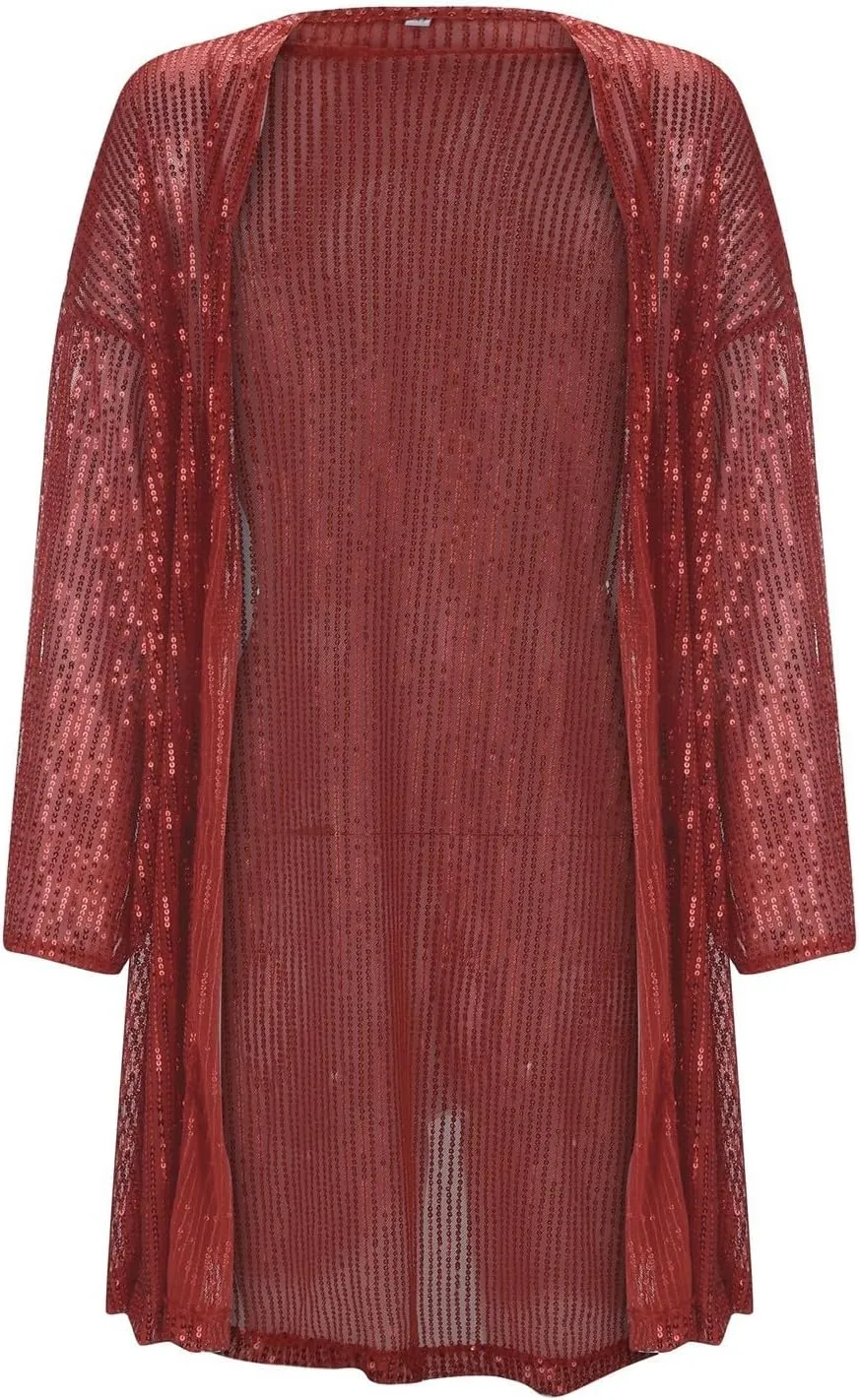 Lightweight Cardigans for Women 2024 Summer Loose Fit Long Sleeve Sequin Cardigan Solid Color Casual Blouses
