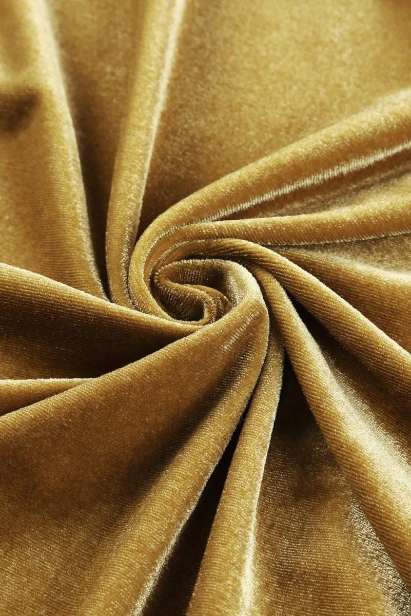 Long Velvet Open Duster
