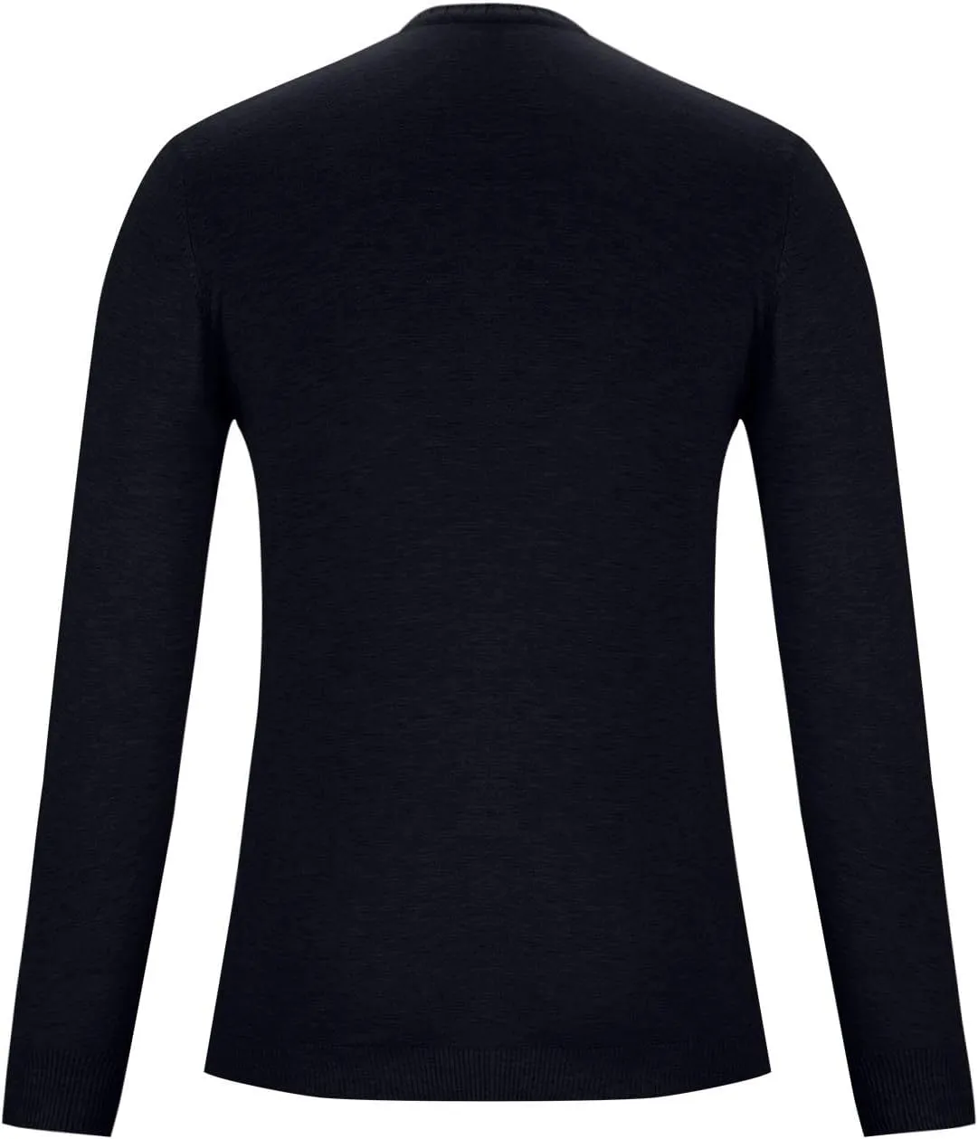 Mens Fashion V Neck Sweaters Lightweight Banded Bottom Long Sleeve Slim Fit Pullover Business Casual Dress Sweater