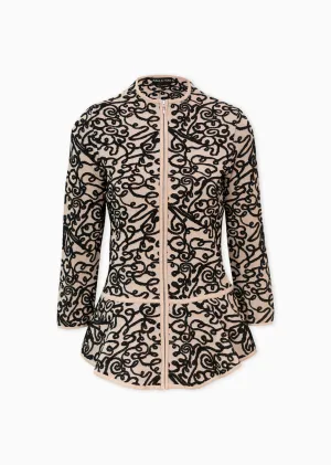 Millie - Embroidered Peplum Jacket