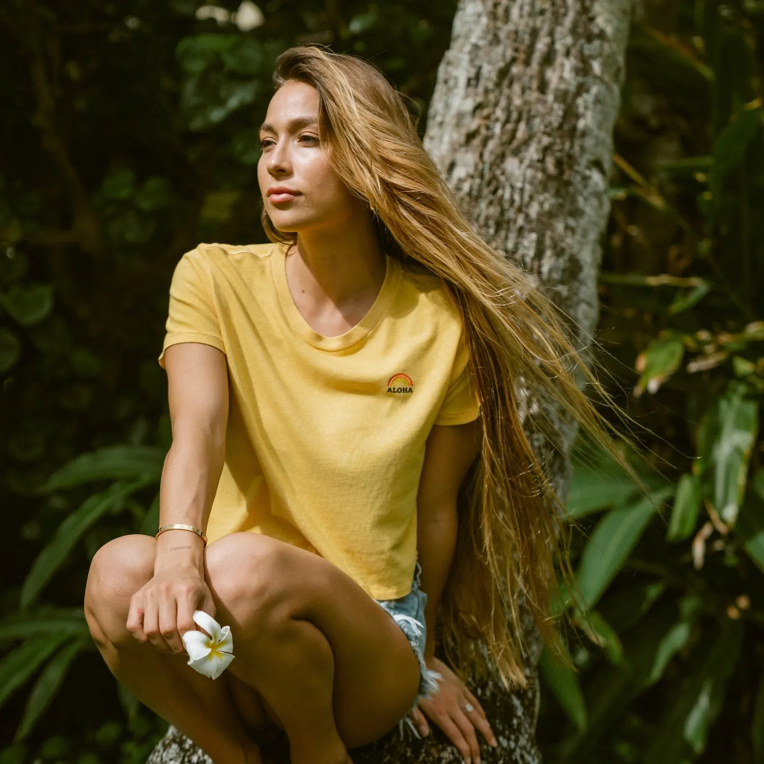 MINI RAINBOW CROP TEE