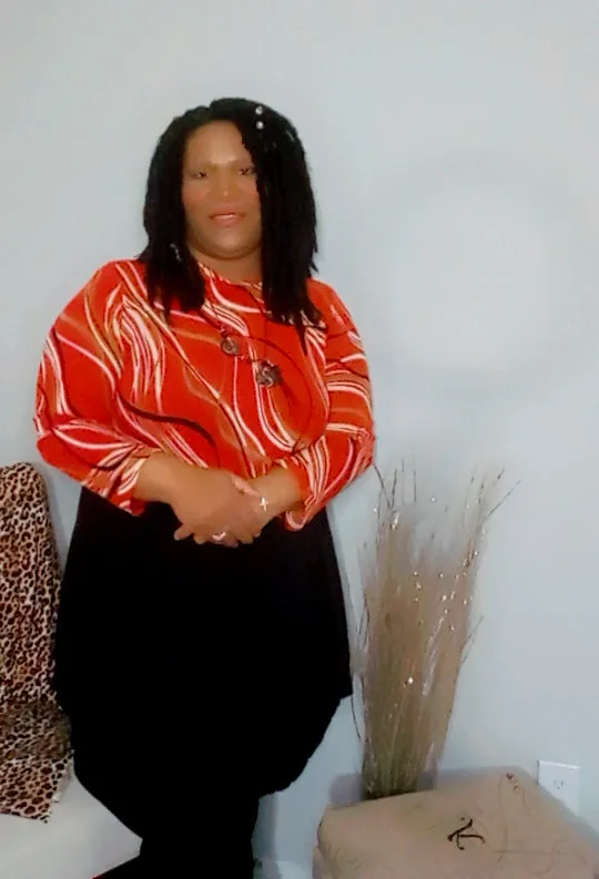 Red Marble Peplum Blouse with Tail