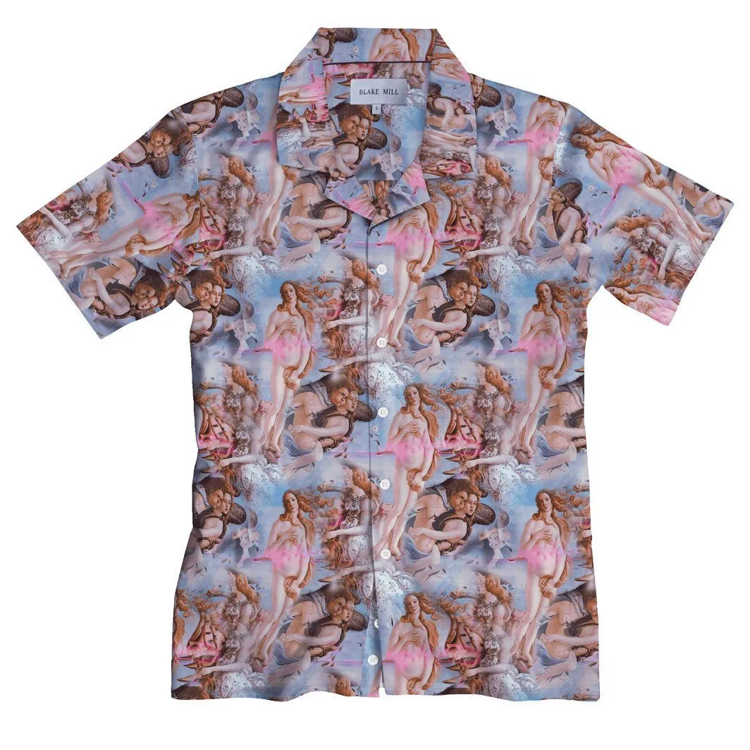 Renaissance Genius Open Collar Short Sleeve Shirt