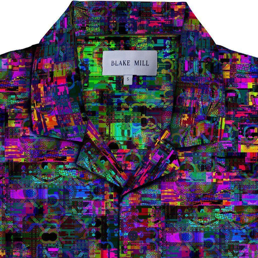 Satellite Interference Open Collar Shirt
