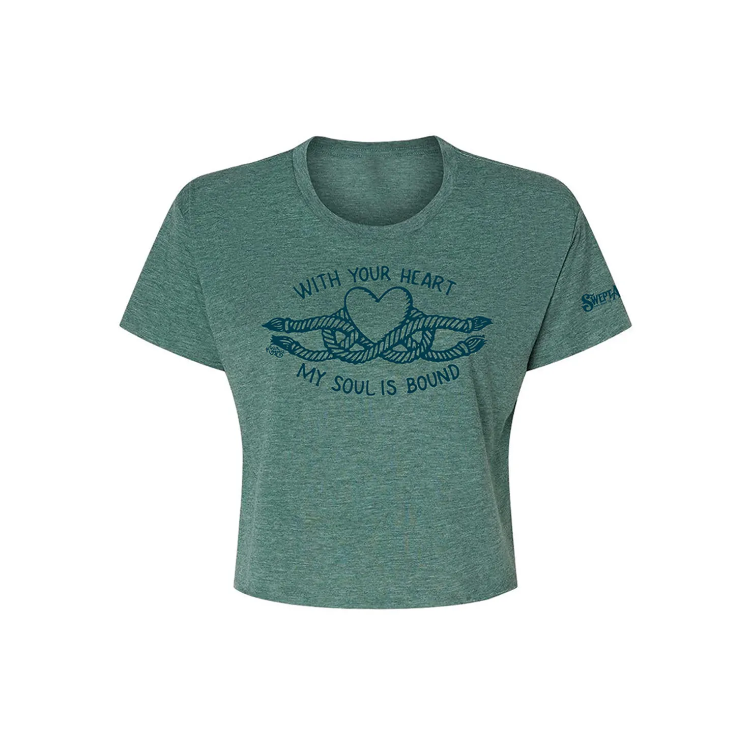 SWEPT AWAY With Your Heart Crop Top
