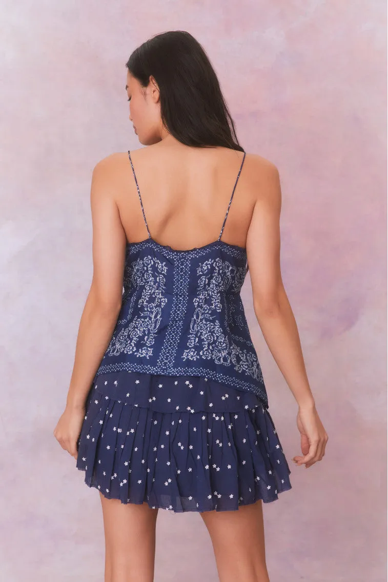 Tivelo Bandana Print Cotton Cami Top
