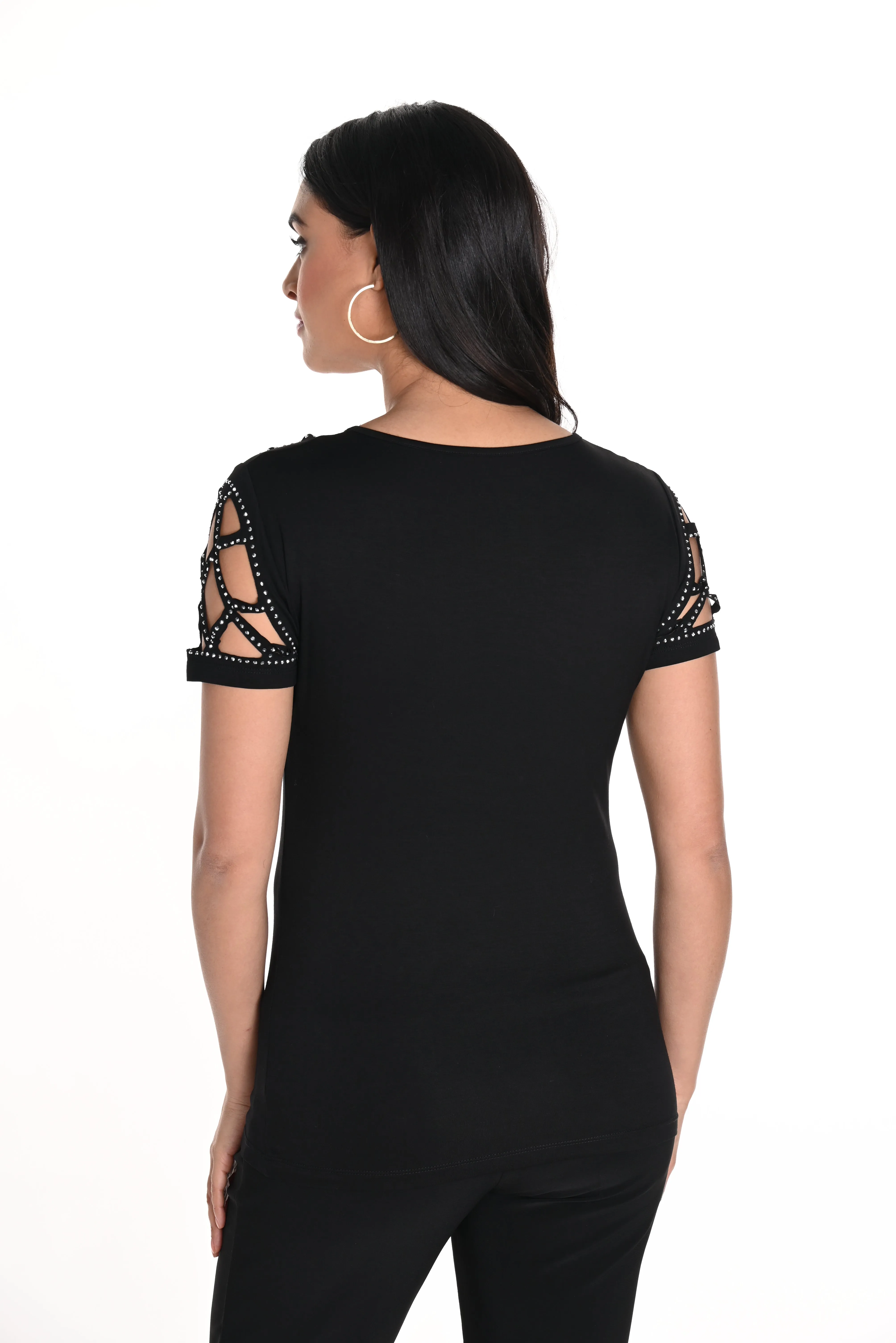 V-Neck Jeweled Top