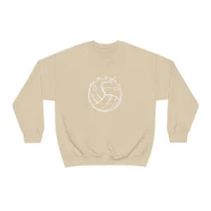 Volleyball Game Day Gildan 18000 Unisex Heavy Blend Crewneck Sweatshirt