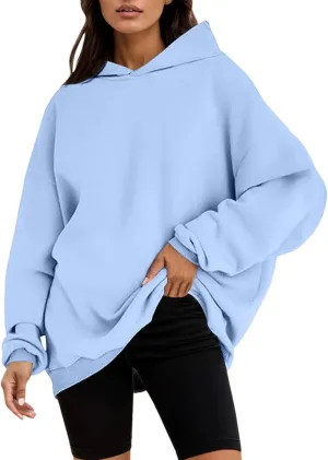 Womens Oversized Fashion Hoodies Fleece Sweatshirts Long Sleeve Sweaters Pullover Fall Outfits with Pockets